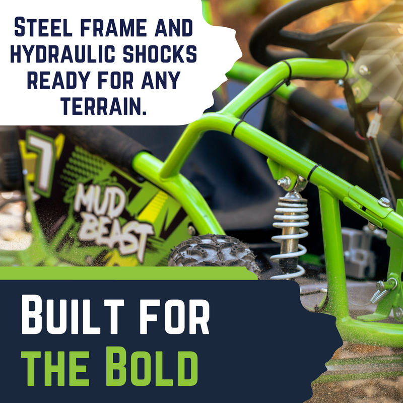 Load image into Gallery viewer, MudBeast Kids' Electric Go Kart 48V 1000W - Safe & Durable Off-Road Fun