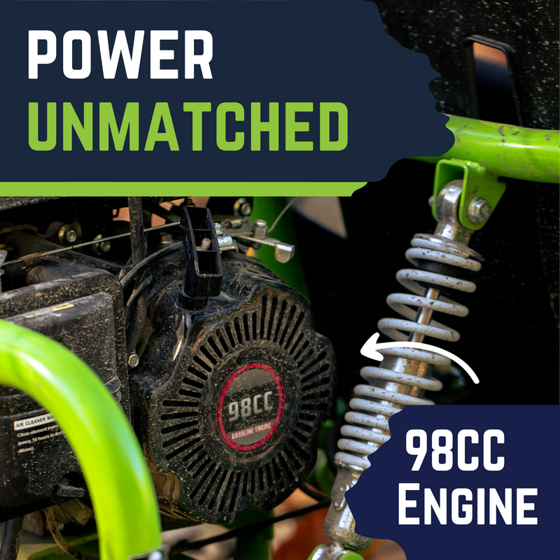 Load image into Gallery viewer, MudBeast 98cc Gas Powered Go Kart: Off-Road, 4-Stroke, Safe & Fun