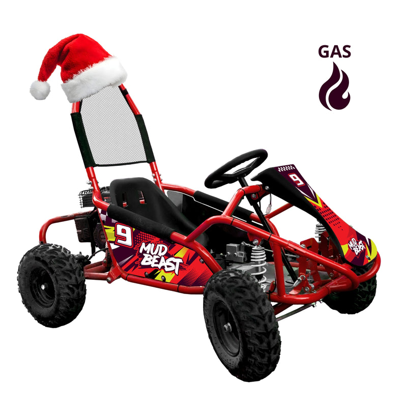 Load image into Gallery viewer, MudBeast 98cc Gas Powered Go Kart: Off-Road, 4-Stroke, Safe & Fun