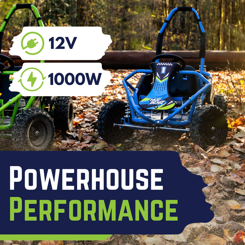 Load image into Gallery viewer, MudBeast Kids' Electric Go Kart 48V 1000W - Safe & Durable Off-Road Fun