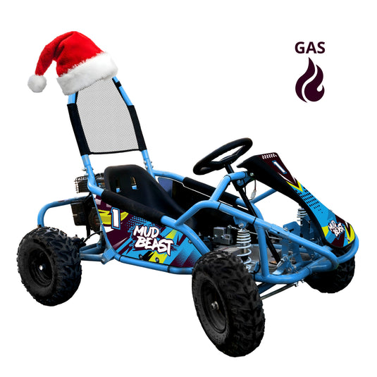 MudBeast 98cc Gas Powered Go Kart: Off-Road, 4-Stroke, Safe & Fun