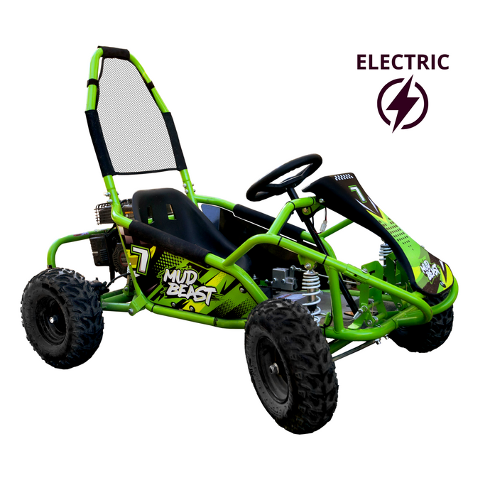 MudBeast Kids' Electric Go Kart 48V 1000W - Safe & Durable Off-Road Fun