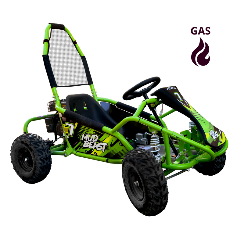 Load image into Gallery viewer, MudBeast 98cc Gas Powered Go Kart: Off-Road, 4-Stroke, Safe &amp; Fun
