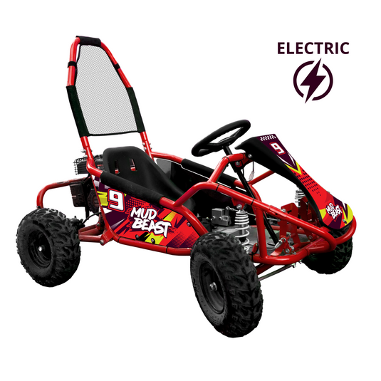 MudBeast Kids' Electric Go Kart 48V 1000W - Safe & Durable Off-Road Fun