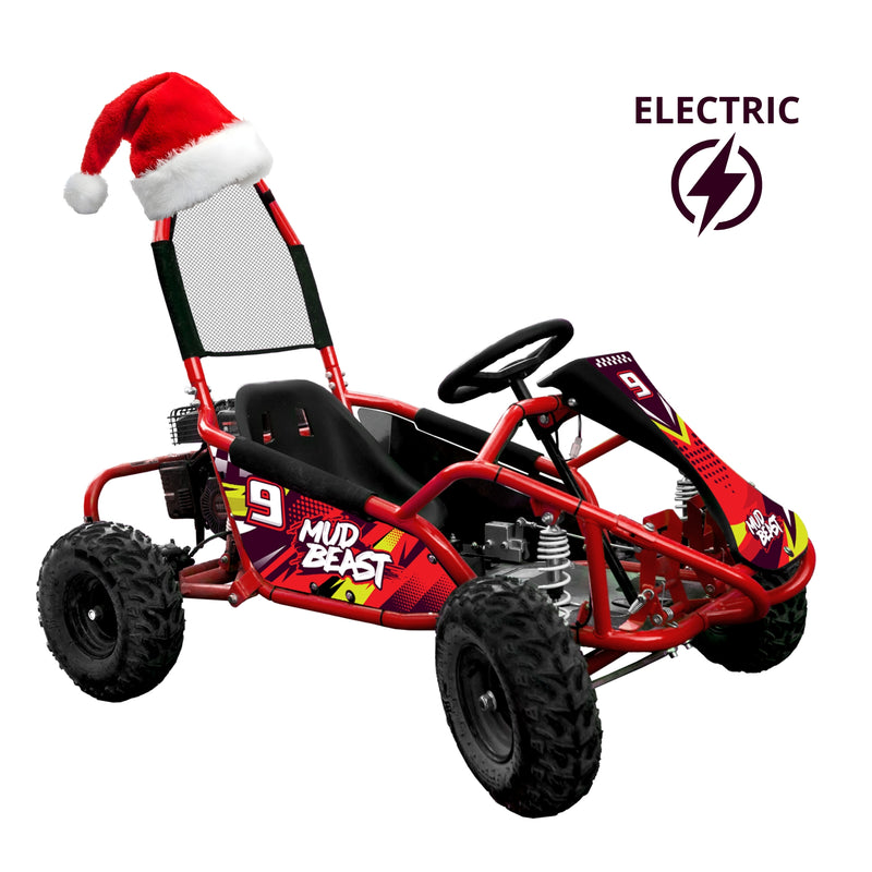 Load image into Gallery viewer, MudBeast Kids&#39; Electric Go Kart 48V 1000W - Safe &amp; Durable Off-Road Fun
